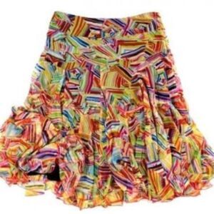 Desigual Abstract Art Multicolored Skirt in Size 9/40